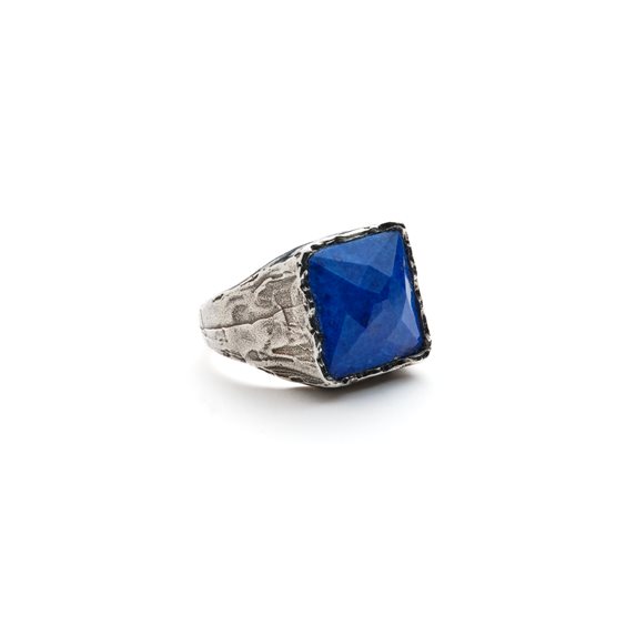 Ringe Antracite Herr Anelli in Silber Lapislazzulo AN39 RE BLU - AN39 RE BLU